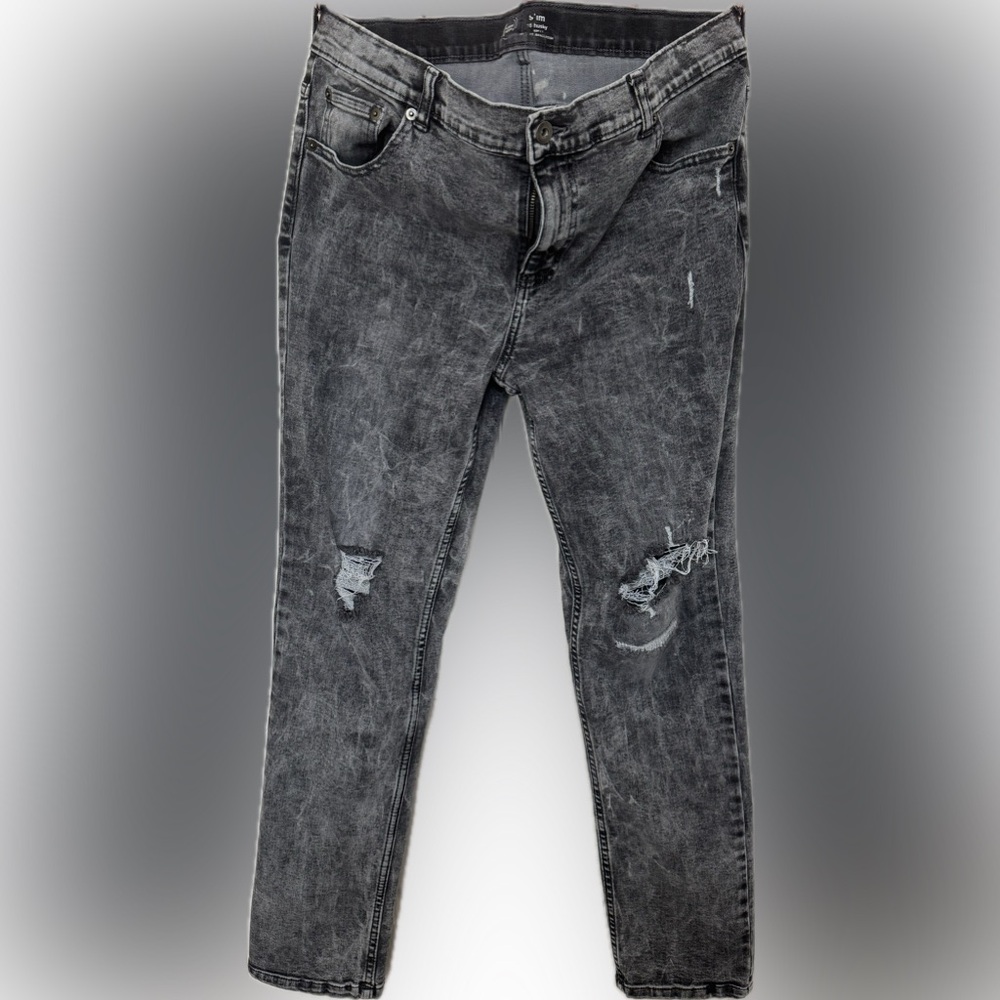 Wonder Nation Gray Distressed Skinny Jeans